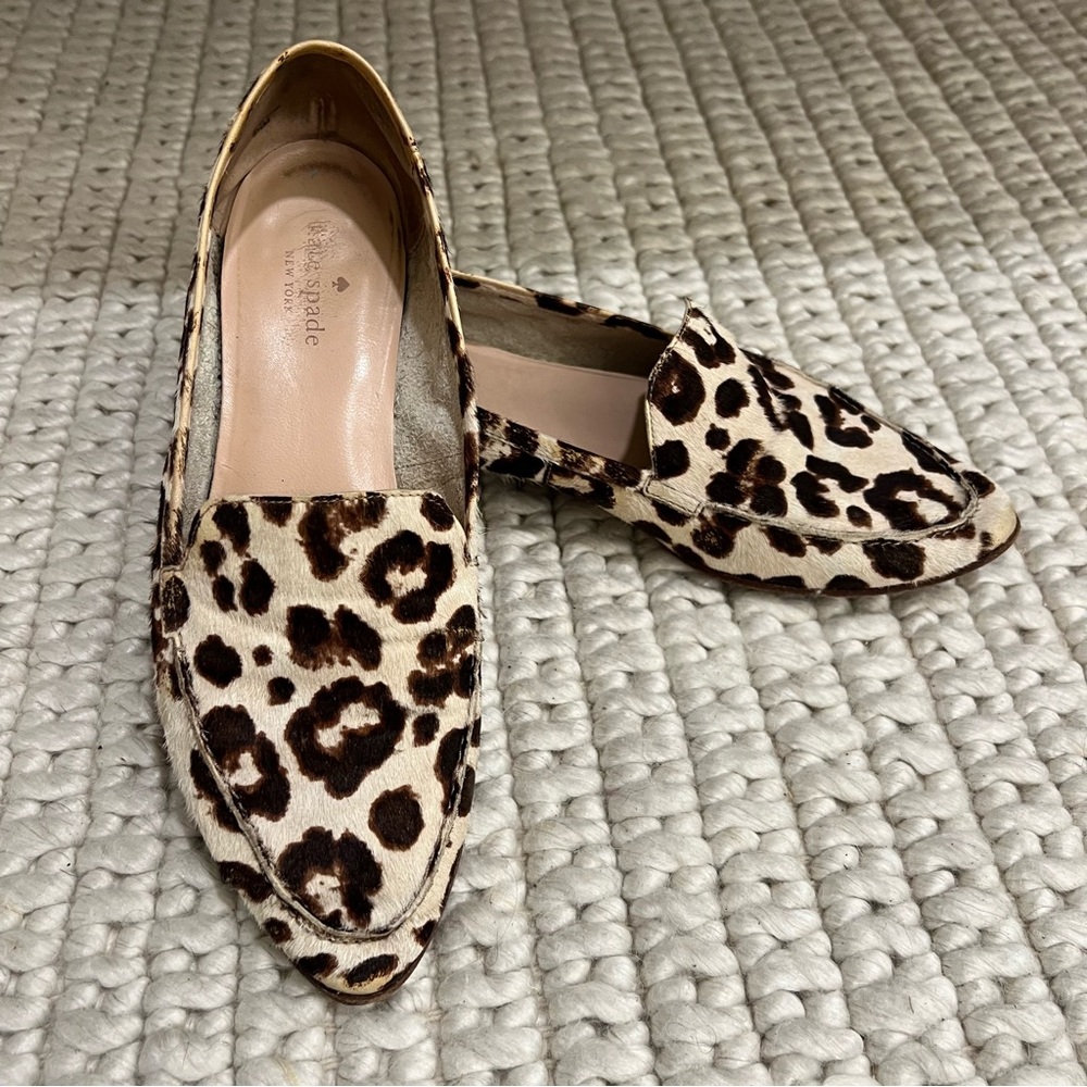 Kate Spade Animal Print Loafers